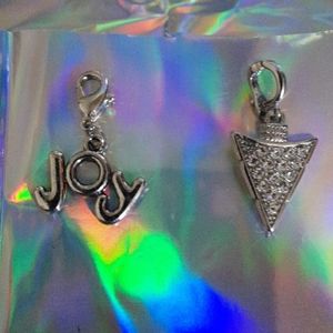 2 silver charms
